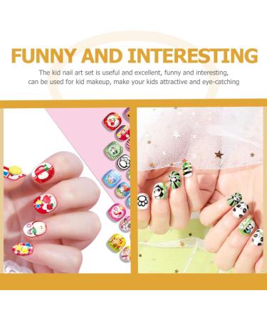 FOMIYES 5 Sets Children's Nail Art Toys Nail Kit for Kids Kid Nail Polish Kids Toys Kids Nail Kit Makeup Toys Toddler Nail Polish for Toddlers 3d Girl Birthday Present Plastic - Buy Online on GoSupps.com