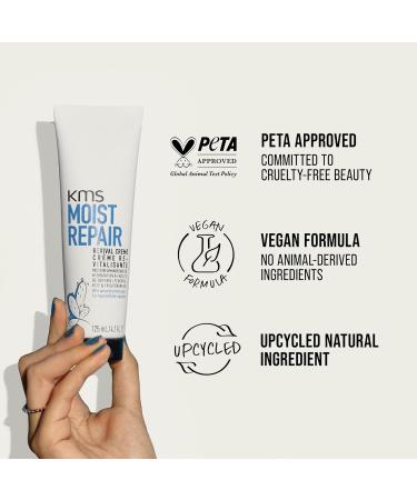 KMS MoistRepair Revitalizing Cream 125ml Enhanced Formula Hydration and Manageability with Recycled Prickly Pear Vegan Formula - Buy Online on GoSupps.com