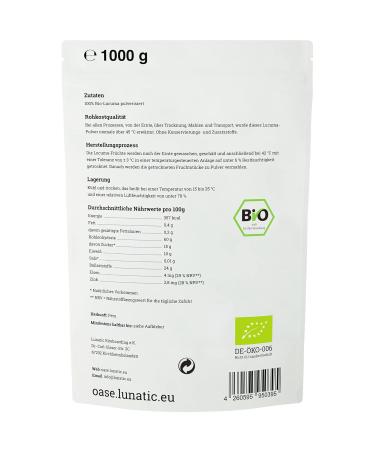 Buy Organic Raw Lucuma Powder 1kg - Superfood for Smoothies & Desserts - International Shipping - Buy Online on GoSupps.com