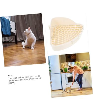 BESPORTBLE 3pcs Box Rabbit Toilet Cage Hamster Toilet Bedding for Hamster Rabbit Litter Small Animal White Pp 25X20X10CMx3pcs Whitex3pcs - Buy Online on GoSupps.com