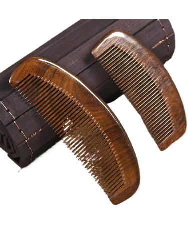 Peigne Wooden Comb Large Black Woodcomb Antihair Loss Wide Teeth Household Straight Curly Hair Portable Comb Lettering(20cm-1) - Buy Online on GoSupps.com