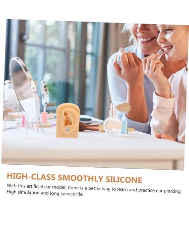 Realistic Silicone Ear Model for Teaching & Display 7.8x4.9cm Artificial Ear Prop for Piercing & Hearing Demonstrations - Buy Online on GoSupps.com