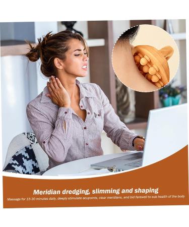 Buy 2PCs Wood Massage Roller & Therapy Tools - 14 Pearl Wood Lymph Drainage Cellulite Massage & Gua Sha - Enhance Body Shape Today! - Buy Online on GoSupps.com