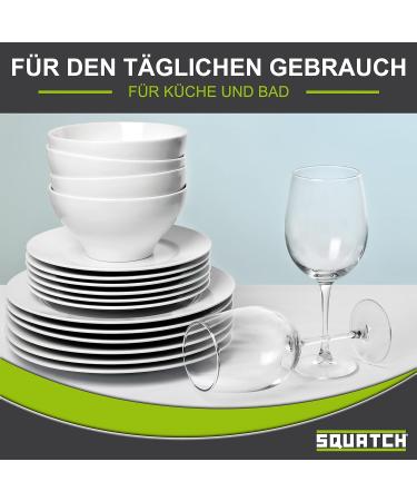 Squatch Pack of 10 Double-Sided Dishwashing Sponges | Ultra Absorbent Kitchen Cleaning & Scrubbing Sponges | Large Economy Pack - Buy Online on GoSupps.com