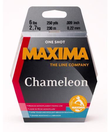 Maxima Fishing Line One Shot Spool, Chameleon, 6lb/250yd - Buy Online on GoSupps.com
