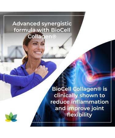 Synergy Holistics | Joint Synergy - Joint Support with BioCell Collagen - Glucosamine Chondroitin Hyaluronic Acid MSM and Boswellia - Collagen Type 2 Supplement for Joints - Enhanced Cartilage Maintenance - 180 Veg Caps - Buy Online on GoSupps.com