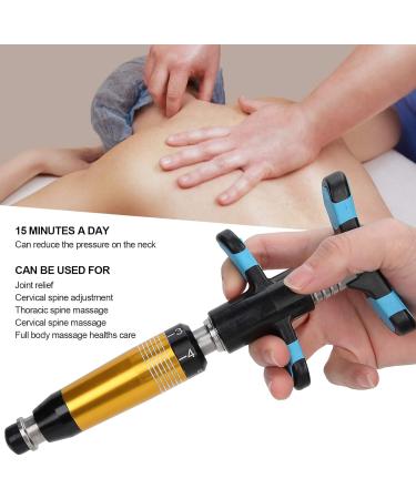 Chiciris Chiropractic Adjustment Tool - Heat-Resistant 6 Steps Stainless Steel 304 Spine Adjuster (Gold) - Manual Bone Correction Handle - Buy Online on GoSupps.com