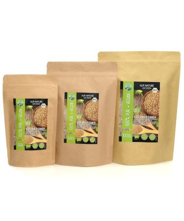 Buy Organic Bio Coriander Seeds 1kg - 100% Pure & Naturally Grown from Controlled Organic Cultivation - Buy Online on GoSupps.com