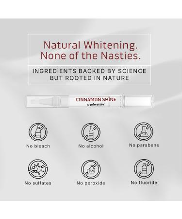 Primal Life Organics Real White Teeth Whitening Pens All-Natural Peroxide-Free Sensitivity-Free 3 Pack (Cinnamon) - Buy Online on GoSupps.com