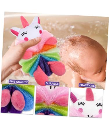 NOLITOY 4pcs Cartoon Bath Scrubber Balls for Kids | Skin-Safe Body Cleaning Tools | Perfect for Fun Bath Time | International Shipping Available - Buy Online on GoSupps.com