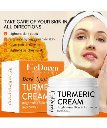 Turmeric Face Cream Face Moisturiser Anti Aging Cream for Radiant & Glowing Skin Dark Spot Corrector Remover for Face Natural Turmeric Cream Skin Care Moisturizing Erase Fine Lines Firming - Buy Online on GoSupps.com