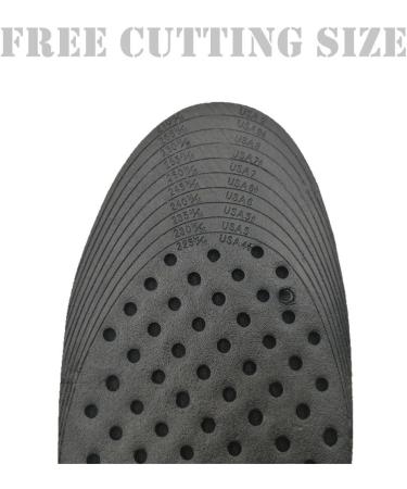 Kalevel Unisex Height Increase Insoles 11cm - Adjustable Breathable Shoe Lifts for Men Women (Black) - 4.4 Inches (Pack of 2) - Buy Online on GoSupps.com
