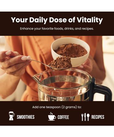 NutraChamps Organic Mushroom Powder - 10-in-1 Complex - Mushroom Supplement Powder Blend for Memory, Focus & Immune Support - 8oz (8.0 OZ, Mushroom Blend) - Buy Online on GoSupps.com