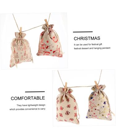 STOBAZA Chrismas 1 Set Christmas Bag The Calendars Santa Sack Wrapping Bag Christmas Tree Cotton Sack - Buy Online on GoSupps.com
