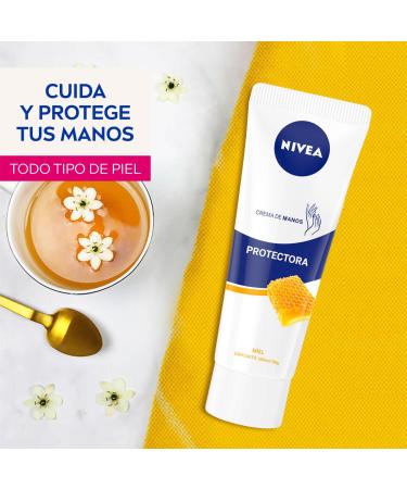 NIVEA Hand and Nail Cream - 600 ml (6 x 100 ml) Honey - Moisturizing Care for Hands & Nails - Buy Internationally - Buy Online on GoSupps.com