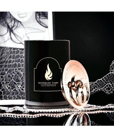 Leather and Lace Soy Candle - 8 oz Hand-Poured Aromatherapy with Built-in Snuffer | Reusable Vessel | Symbol of Balance and Harmony | International Shipping - Buy Online on GoSupps.com