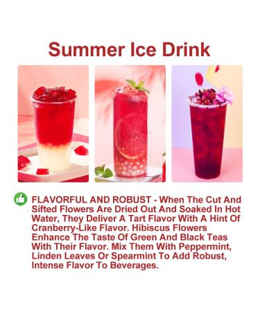 Buy Organic Roselle Hibiscus Tea - Dried Hibiscus Blooms 50g | Health Benefits International Shipping - Buy Online on GoSupps.com