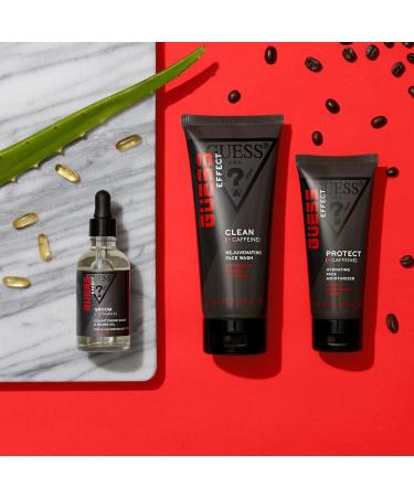 GUESS Effect Grooming CLEAN Face Wash with Caffeine for Men 6.7 Fl Oz - Buy Online on GoSupps.com