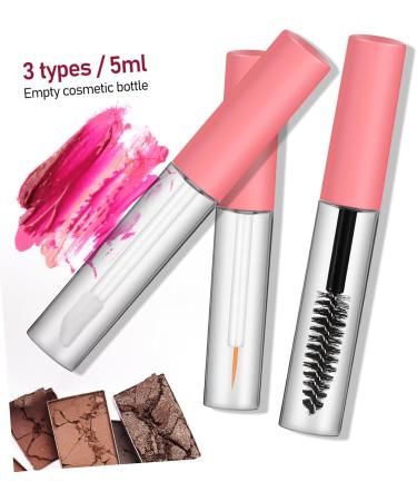 POPETPOP 6 Pcs Empty Bottle Eyelash Tools Clear Lipgloss Mascara Tube Wand Cosmetic Tubes Leakproof Extend - Buy Online on GoSupps.com