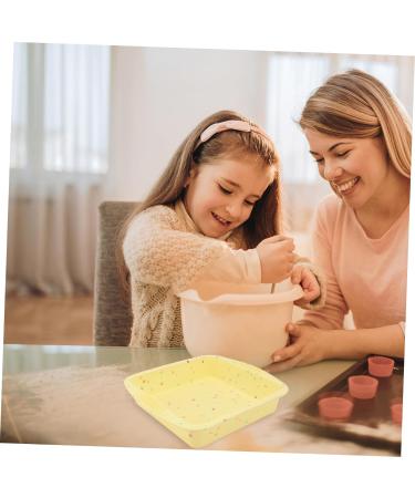 MAGICLULU 2 Pcs Cake Mold Cake Baking Rubber Baking Broiler Pan for Oven Silicone Gummy Molds Cake Pan Silicone Bakeware Quick Fondant Molds Cupcake Square Cake Toast Silica Gel Liner 26.5x24.5cmx2pcs Yellowx2pcs - Buy Online on GoSupps.com