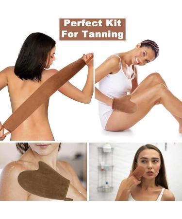 jyibinee 3 in 1 Self Tanning Applicator Mitt Set with Thumb Design Washable Reusable Back Applicators for Women B - Buy Online on GoSupps.com