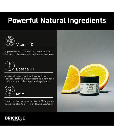 Brickell Men's Resurfacing Anti-Aging Face Cream - 2oz Natural & Organic Vitamin C Moisturizer for Men - Wrinkle Reducing Unscented Formula - Buy Online on GoSupps.com