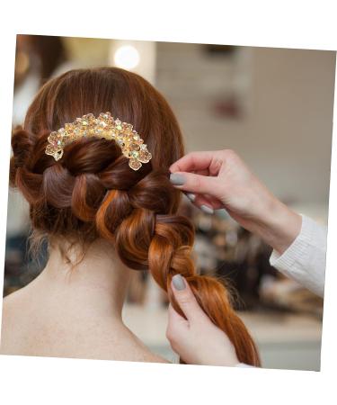 MAGICLULU hair accessories wedding alloy Korean version spring wedding hair clips for brides top clip diamond bride Diamond hairpin hair side combs large comb hair clip decor - Buy Online on GoSupps.com