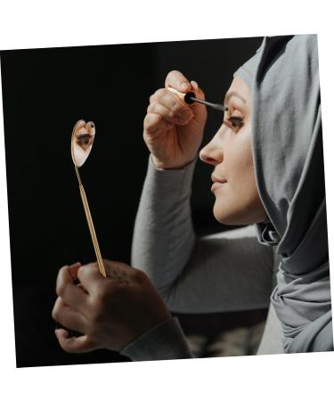 Beatifufu Grafting Eyelash Mirror Lash Inspection Mirror Handheld Mirrors Mirror Tool Handheld Lash Mirror Handheld Eyelashes Mirrors Glass Mirror Makeup Tools Stainless Steel Heart-Shaped - Buy Online on GoSupps.com