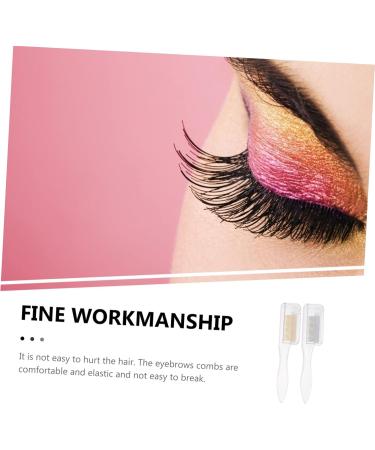 FRCOLOR Makeup Applicator foldable eyebrow eyelash grooming tool eyelash brush separator lash extension eyelash metal teeth eyebrow combs bulk steel needle styler handle PC - Buy Online on GoSupps.com