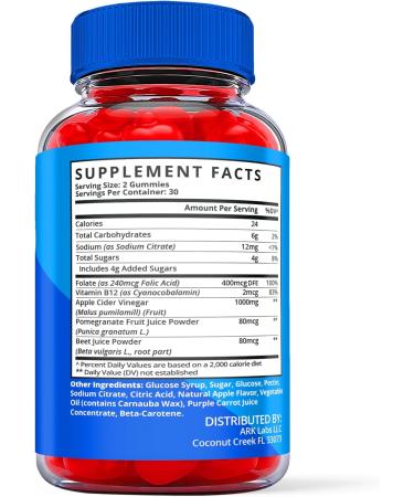Ark Labs (2 Pack) AC Keto Gummies - Vegan Formula with ACV & B12 for Weight Management - 120 Gummies (60 Count x 2) - Buy Online on GoSupps.com