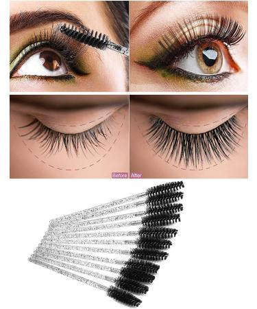 200 PCS Mascara Wands Eyelash Brushes Eyebrow Brush Applicator Cosmetic Makeup Brush Tool Kits for EyeLash Extension and Makeup (PLBK) - Buy Online on GoSupps.com