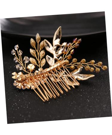 FRCOLOR bridal headpieces for wedding gold hair accessories wedding hair clip pearl hair clip rhinestone barrettes bridal hair accessories pearl hair barrettes rhinestones bride comb - Buy Online on GoSupps.com