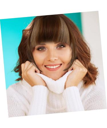 Ipetboom Bang Clip Fake Women Hair French Bangs Clip Hair Wispy Bang Hair Bang Volume Bangs Hair Clip French Hair Pin Flat Bang Woman High Temperature Wire Ladies Clip Real Person 25X15X2CM Assorted Color - Buy Online on GoSupps.com