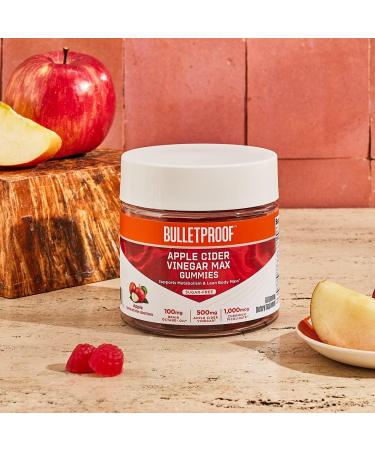 Bulletproof Apple Cider Vinegar Max Sugar-Free Gummies - 60 Count Keto Supplement for Cravings | Buy Online - Buy Online on GoSupps.com