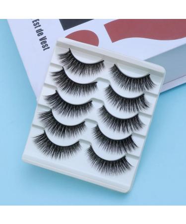 FRCOLOR Reusable Black Eyelashes Pairs Eyelashes handmade eye Faux soft fake lash Cat Eye Long Eye soft thick natural false Fake 3d set Grafting Tool - Buy Online on GoSupps.com