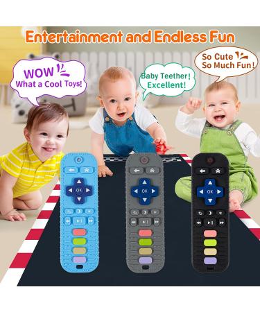 Buy Bite Ring Baby Toy | Dental Aid for Infants 0-6 Months | Safe & Soothing Gray & Blue | Perfect for Teething - Buy Online on GoSupps.com