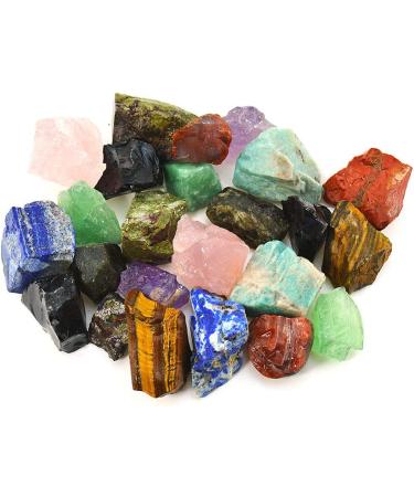 1 lb Bulk Rough Madagascar Stones Mix - Natural Raw Stones for Tumbling, Cabbing, Decoration - Wicca & Reiki Healing - Mixed Color - Buy Online on GoSupps.com