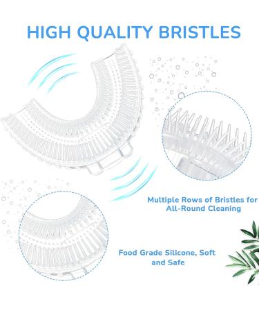 Patelai Kids U-Shaped Toothbrush Heads (10 Pcs) with Storage Box - 360 Degree Teeth Cleaning for Children Electric & Manual Toothbrushes - Buy Online on GoSupps.com