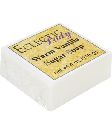 Warm Vanilla Sugar Glycerin Soap - Eclectic Lady 4 oz Bar | Luxurious & Moisturizing International Shipping Available - Buy Online on GoSupps.com