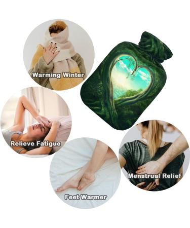 Naanle Hot Water Bottle with Lid - Tree of Life Design | 2L Heat Therapy for Back Pain Relief Hand & Foot Warmer - Buy Online on GoSupps.com