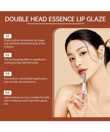 Lip pencil and lipstick set Lip pencil and lip gloss set | Dual-ended lipstick lip pencil for makeup lip gloss Lip pencil - Buy Online on GoSupps.com