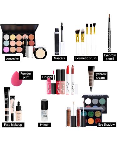 FantasyDay All-in-one Makeup Set Gift Surprise | Full Makeup Kit for Women - Essential Starter Bundle with Eyeshadow Palette, Lipstick, Blush, Foundation, and More - Buy Online on GoSupps.com