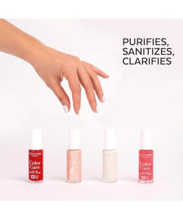 PODERM - FUNGAL NAIL INFECTIONS - Nail varnish TEA TREE - Prevention & Treatment of Nails Yellowed/Damaged by FUNGAL INFECTIONS - TREATS & COLOURS - foot/hand treatment - Swiss Made Nude Blush - Buy Online on GoSupps.com