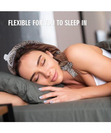 Heatless Curling Rod Headband - Leopard Print | IENIN No Heat Hair Rollers for Women | Overnight Hair Curlers with Scrunchies & Clips - Buy Online on GoSupps.com