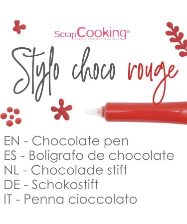 ScrapCooking - Stylo Choco Rouge - Crayon Alimentaire P tisserie 25 g - Stylo D coratif Comestible - crire & Dessiner sur Desserts G teaux & Biscuits No l Anniversaire - 6803 Rouge 25 ml (Lot de 1) - Buy Online on GoSupps.com