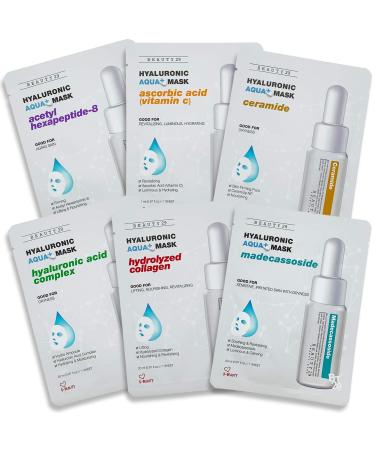 BEAUTY29 Hyaluronic Aqua Plus Essence Facial Sheet Mask Combo - 18 Sheets (Value Set) - Buy Online on GoSupps.com