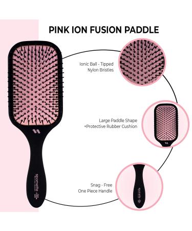 Spornette Pink Ion Fusion Paddle Brush 472 - Nylon Paddle Brush - Buy Online on GoSupps.com