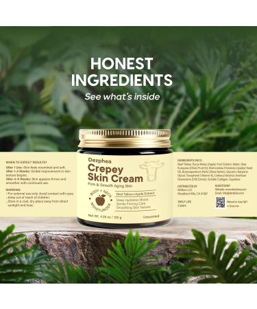 Crepey Skin Repair Treatment: Crepey Skin Repair Cream for Aging Skin with Pure Beef Tallow Soluble Collagen & Apple Fruit - Advanced Crepe Fix Cream for Neck Arms Chest Body - Unscented Body - Crepey Skin 4.26 Ounce (P  - Buy Online on GoSupps.com