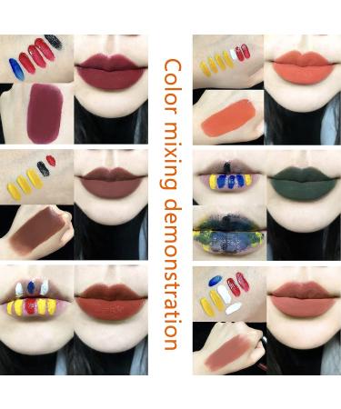 WYSHAK Liquid Lipstick Set - 5 Basic Colors with Brush | DIY's Favorite Lipstick Colors | Long-Lasting Formula | Includes Free Colors - Buy Online on GoSupps.com