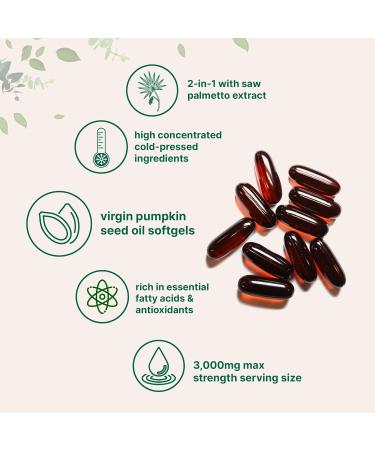Micro Ingredients Pumpkin Seed Oil with Saw Palmetto 3 000mg Softgels & Hair Vitamins Complex Capsules | 2 Pack Bundle | Cold Pressed Virgin Oil | 14-in-1 Hair Growth Support with Collagen & Biotin - Buy Online on GoSupps.com